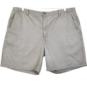 Woolrich Mens 8"‎ Chino Shorts Size 44 Gray Cotton Twill Casual Outerwear Preppy